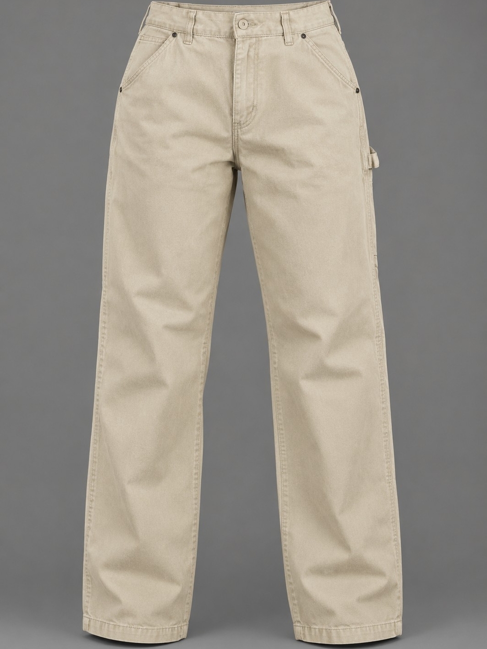 Men's Vintage Relaxed Carpenter Jeans in Beige